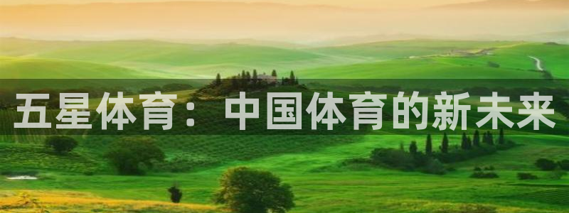 欧亿体育官方正版app娱乐：五星体育：中国体育的新未来